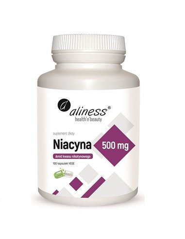 B3-vitamin, niacin, nikotinamid 500 mg, 100 kapszula