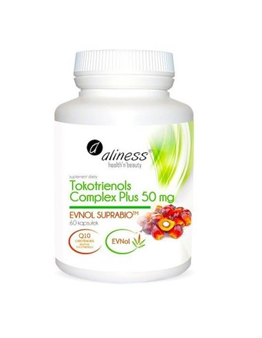 E-vitamin Tokotrienols Complex Plus 50mg Tokotrienols Q10, 60 kapszula.