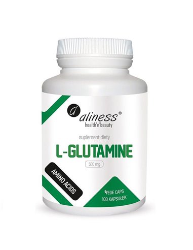 L-glutamin 500 mg, 100 kapszula