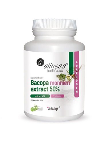 Bacopa monnieri kivonat 50%, 500 mg, 100 Vege Caps