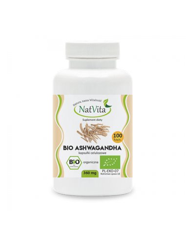 Ashwagandha Bio 360 mg, 100 kapszula