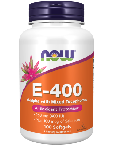 Természetes E-vitamin 400 NE, 100 kapszula (MOST ÉTELEK)
