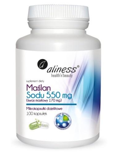 Nátrium-butirát 550 mg, 100 kapszula (aliness)