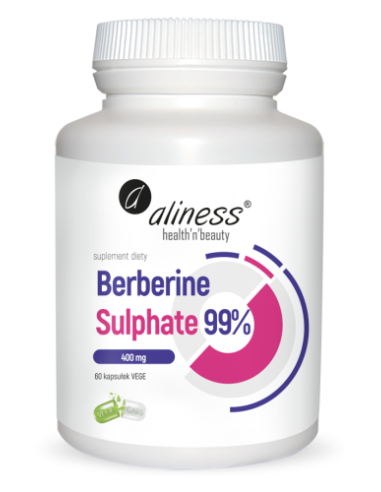 Berberin-szulfát 99%, 400 mg, 60 vege cap